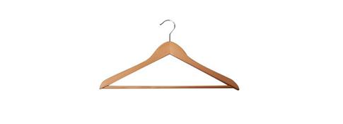 Kleshenger til garderobe i tre pakker à 50 stk. 